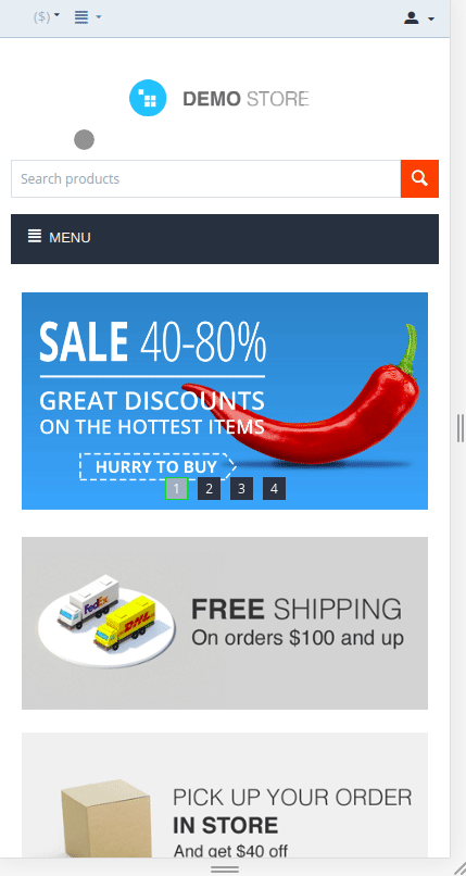Sticky menu