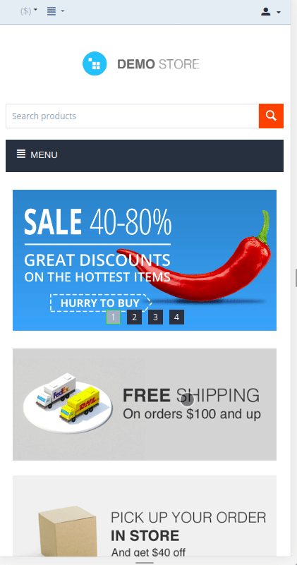 Sticky menu