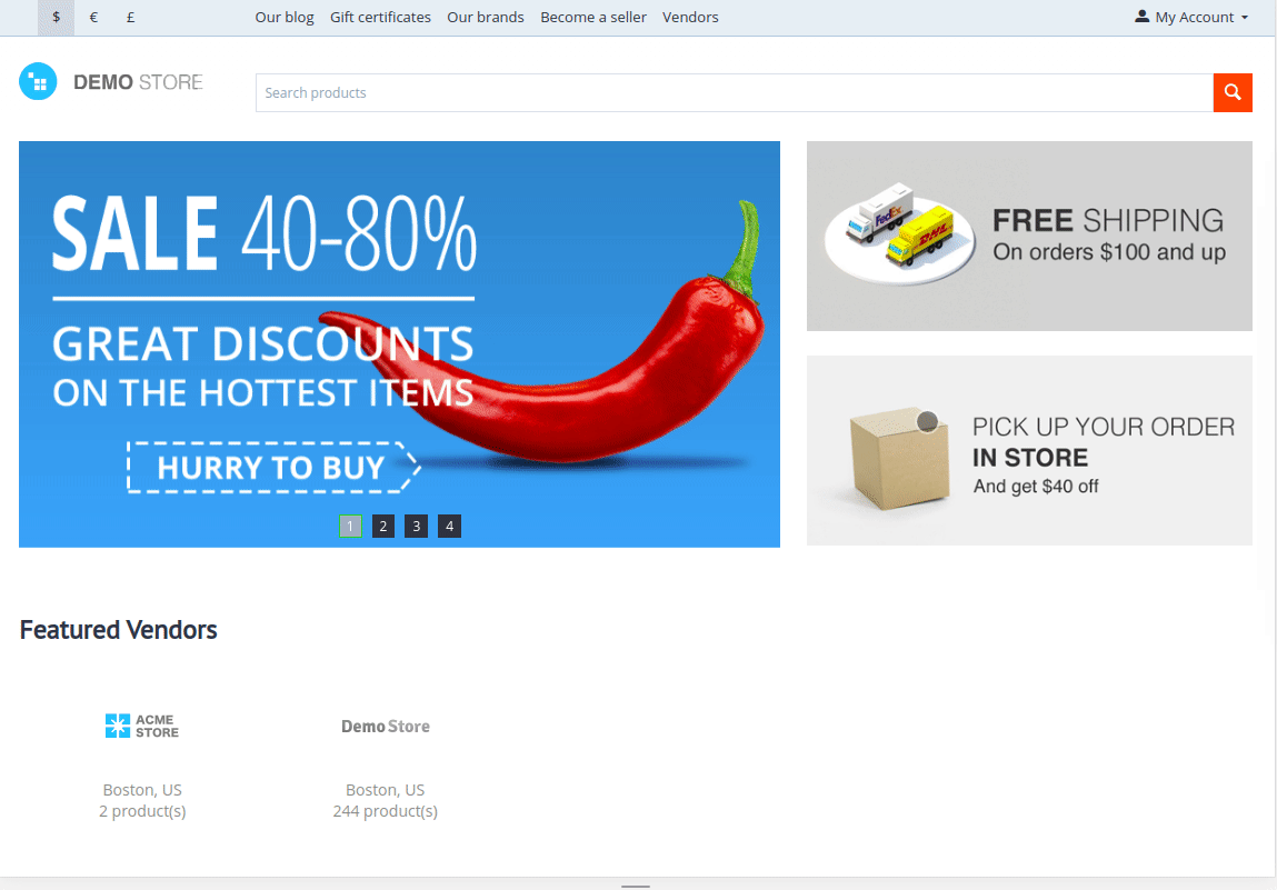 sticky menu scrolling down